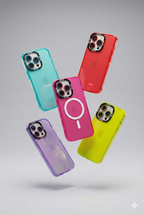 Carcasa MagSafe + Protector de cámara para iPhone Celeste