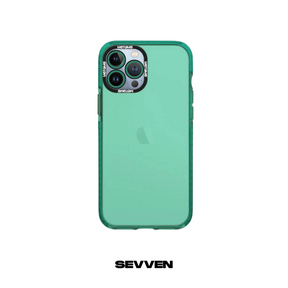 Pack carcasa + protector de cámara  para IPhone verde