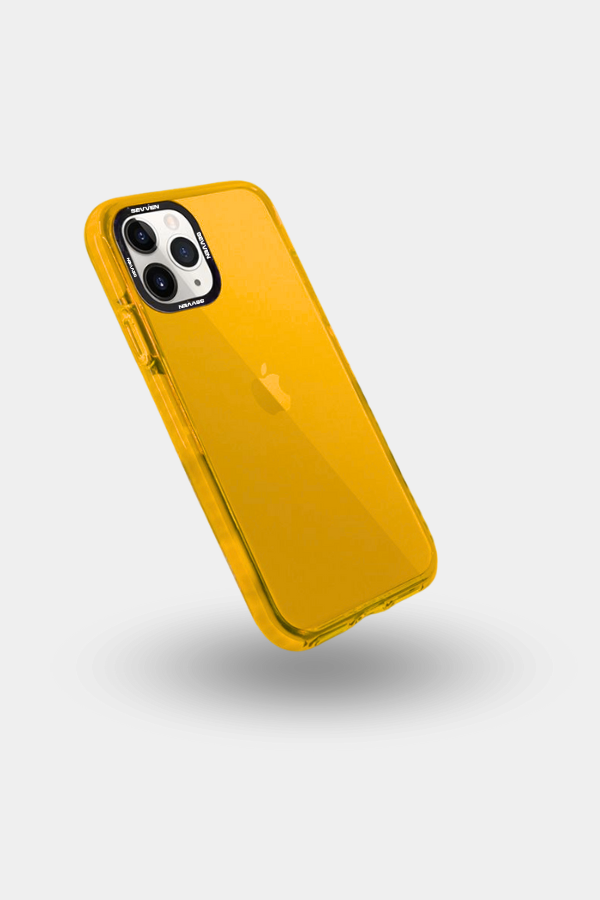 Carcasa+ protector de cámara para iPhone Naranja