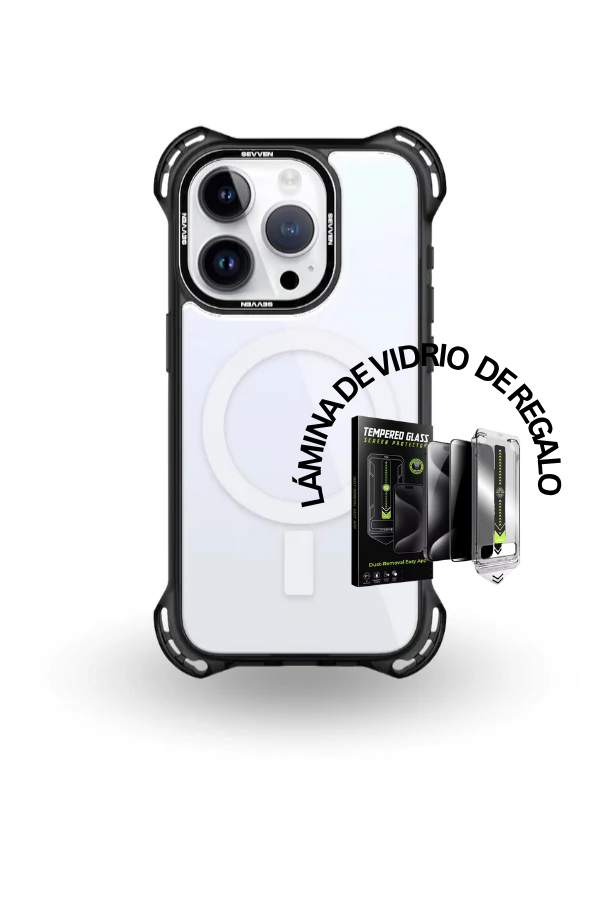 Carcasa para iPhone Urban black Para caídas de 7.5 MT+ Lámina de regalo