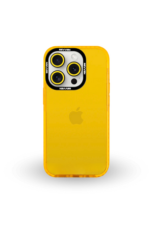 Carcasa Naranja + Protector de Cámara para iPhone