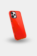 Carcasa+ protector de cámara para iPhone roja