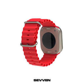Correa Silicon tipo Ocean roja para Apple Watch