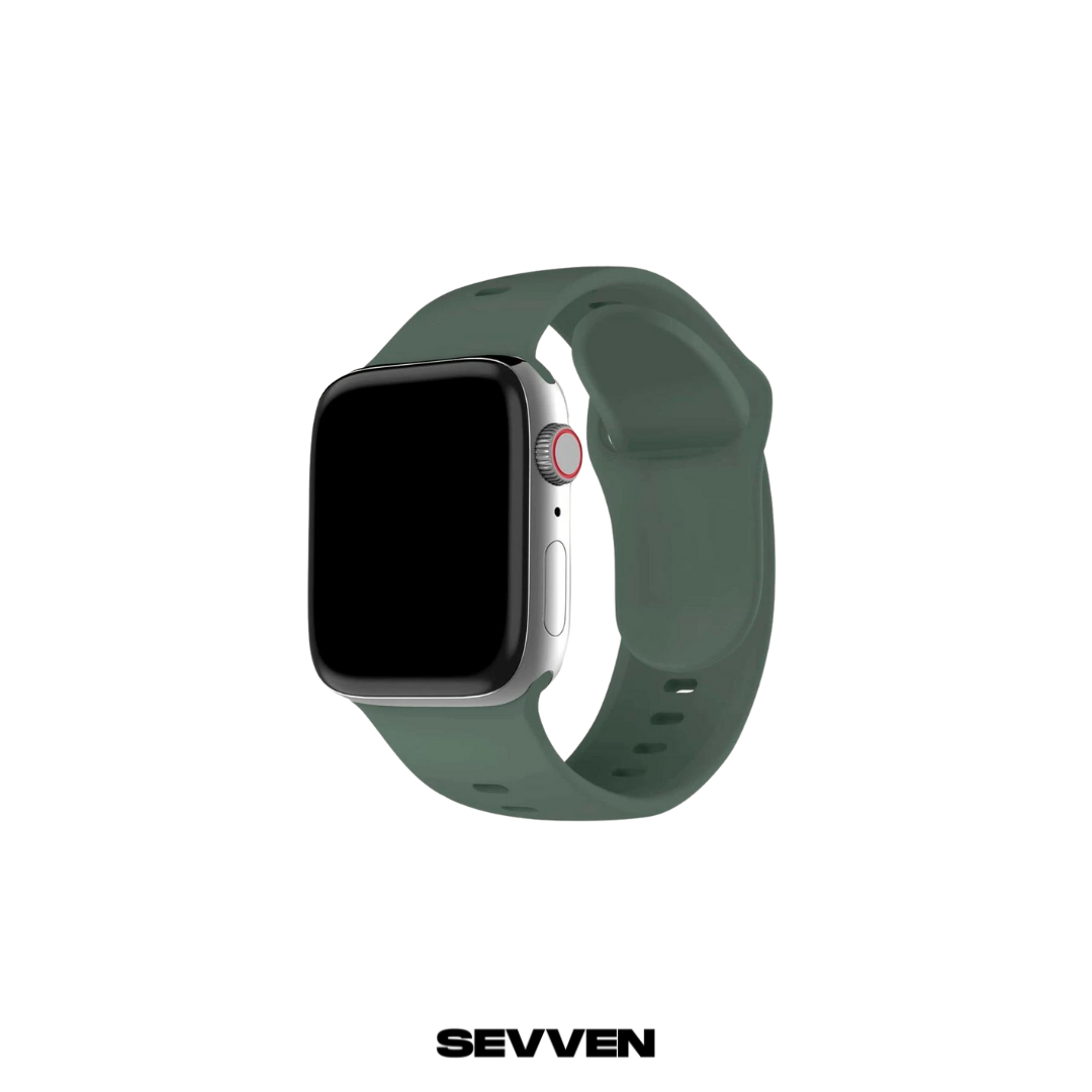 Correa de silicona verde militar para Apple Watch