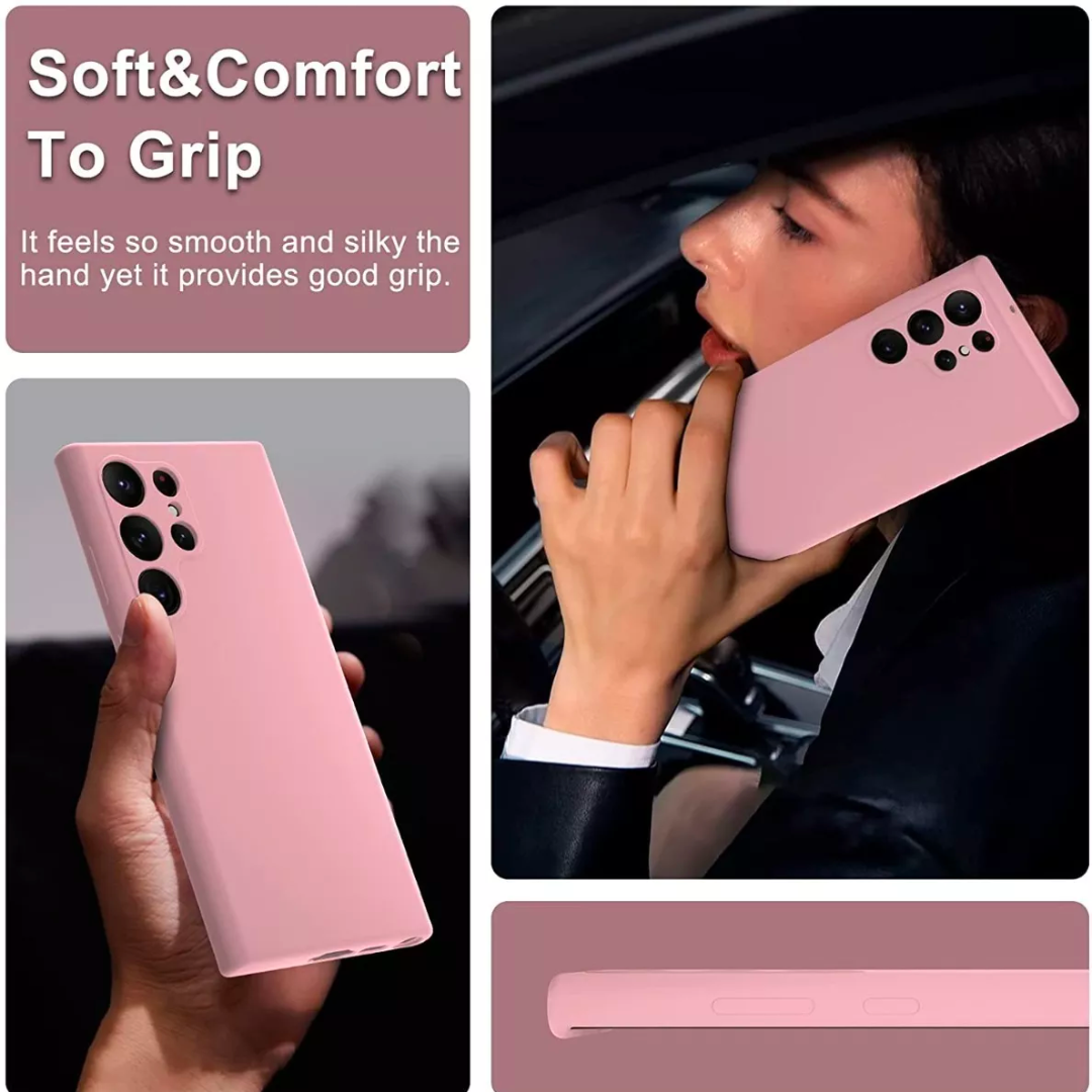 Carcasa para Samsung de silicona rosada