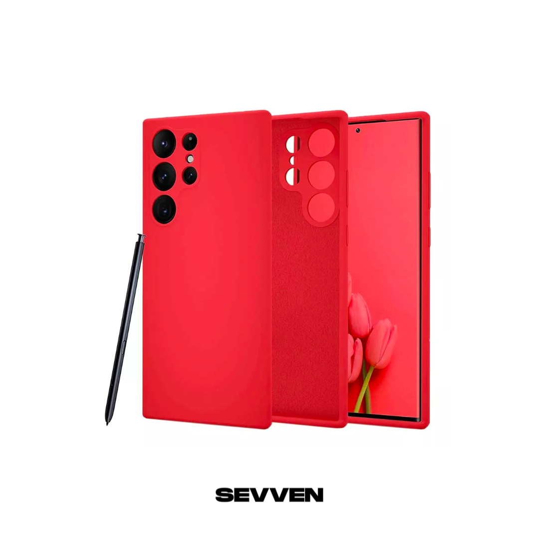 Carcasa para Samsung de silicona roja