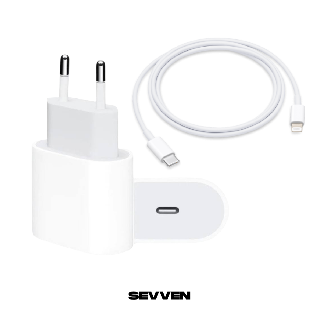 Adaptador y Cable de corriente USB-C de 20 W de Apple (Carga rápida)